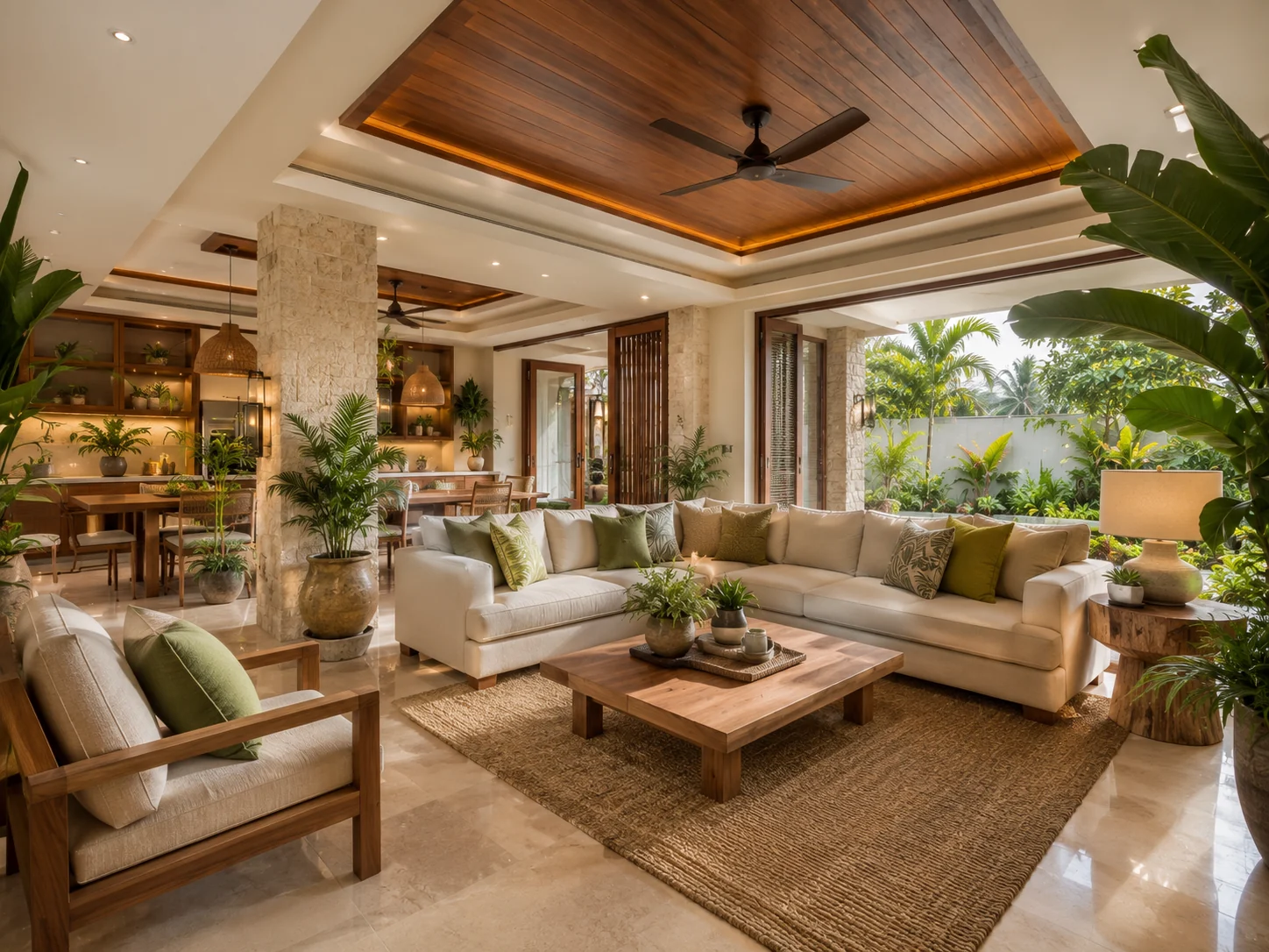 Open living room