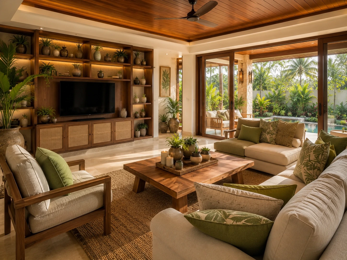 Family lounge setup