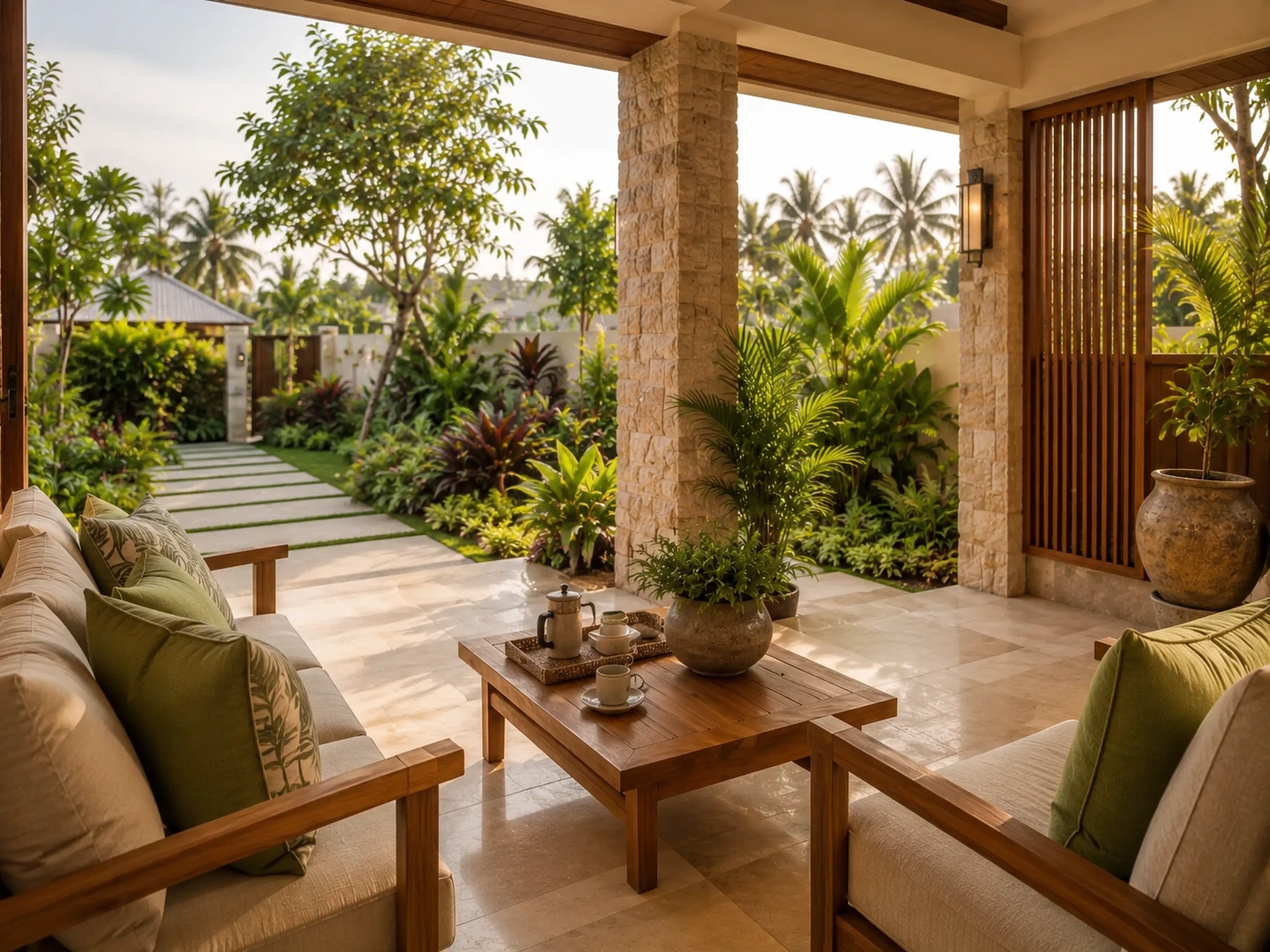 Outdoor sitting area